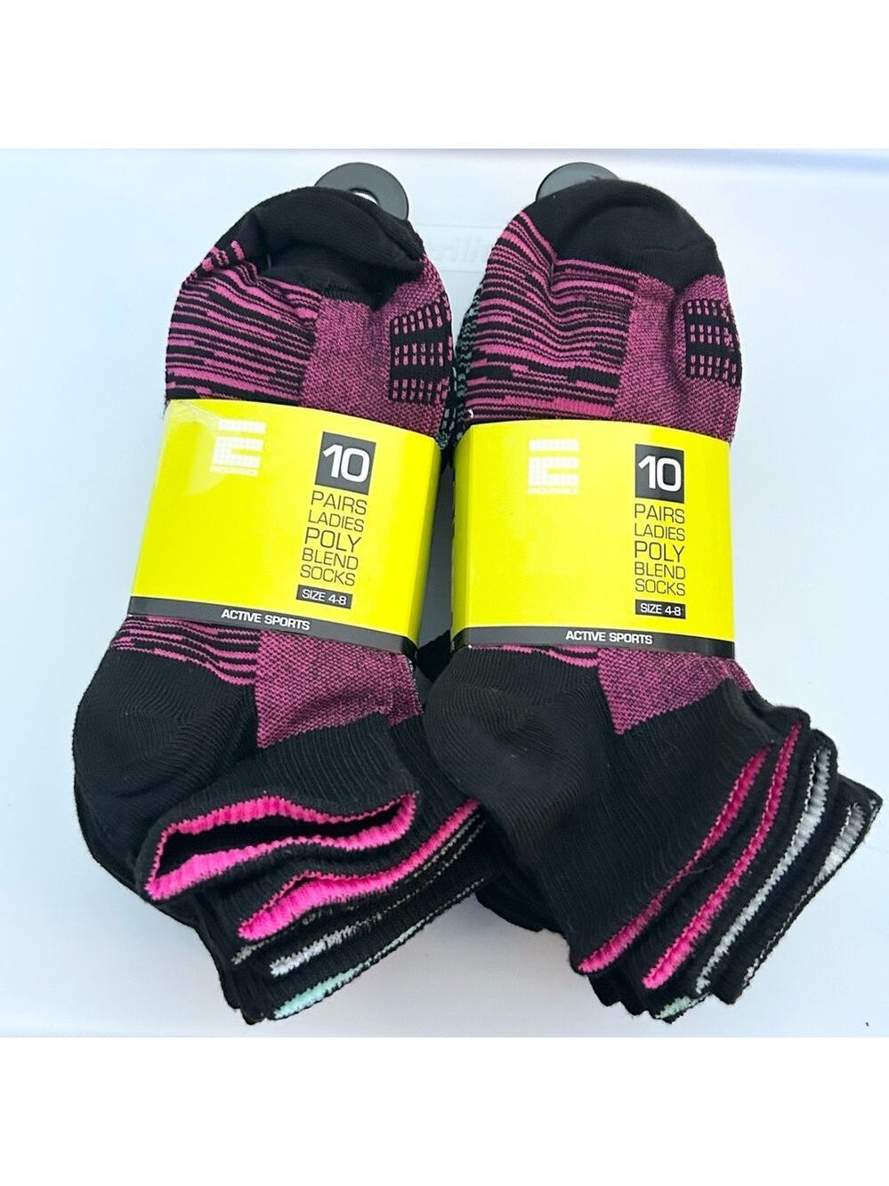 Endurance Woman’s Active Sports Ankle Socks multicolor 20 Pairs